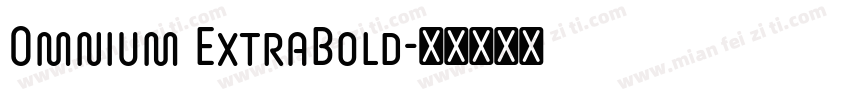 Omnium ExtraBold字体转换